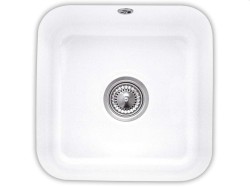 VILLEROY & BOCH - Keramický dřez 45x45 cm s odtokem, CeramicPlus, alpská bílá (670301R1)