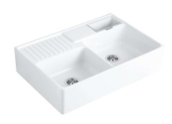 VILLEROY & BOCH - Keramický dřez 90x63 cm, CeramicPlus, alpská bílá (632391R1)