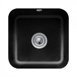 VILLEROY & BOCH - Keramický dřez Cisterna 50 Chromit podstavný 445 x 445  bez excentru (670301J0)