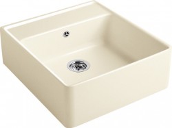 VILLEROY & BOCH - Keramický dřez Single-bowl sink Cream  modulový   595 x 630 x 220 bez excentru (632061KR)