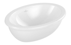 VILLEROY & BOCH - Loop&Friends Umyvadlo vestavné, 43x28 cm, s přepadem, alpská bílá (4A530001)