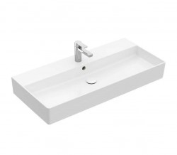 VILLEROY & BOCH - Memento 2.0 Umyvadlo 100x47 cm, s přepadem, otvor pro baterii, alpská bílá (4A22A501)