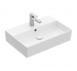 VILLEROY & BOCH - Memento 2.0 Umyvadlo 60x42 cm, s přepadem, otvor pro baterii, CeramicPlus, alpská bílá (4A2260R1)