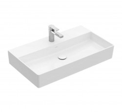 VILLEROY & BOCH - Memento 2.0 Umyvadlo 80x47 cm, bez přepadu, otvor pro baterii, CeramicPlus, alpská bílá (4A2281R1)