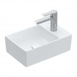 VILLEROY & BOCH - Memento 2.0 Umývátko nábytkové 40x26 cm, bez přepadu, 1 otvor pro baterii, alpská bílá (43234G01)