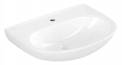 VILLEROY & BOCH - O.novo Umyvadlo 55x44 cm, bez přepadu, otvor pro baterii, alpská bílá (4A405601)