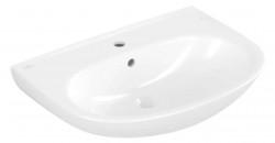 VILLEROY & BOCH - O.novo Umyvadlo 55x44 cm, s přepadem, otvor pro baterii, alpská bílá (4A405501)