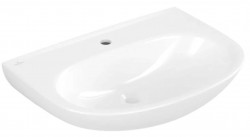 VILLEROY & BOCH - O.novo Umyvadlo 65x48 cm, bez přepadu, otvor pro baterii, alpská bílá (4A406601)