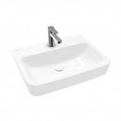 VILLEROY & BOCH - O.novo Umyvadlo na desku, 60x46 cm, bez přepadu, otvor pro baterii, alpská bílá (4A416L01)