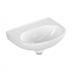 VILLEROY & BOCH - O.novo Umývátko 36x28 cm, bez přepadu, bez otvoru pro baterii, CeramicPlus, alpská bílá (434037R1)
