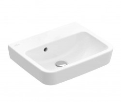 VILLEROY & BOCH - O.novo Umývátko 45x37 cm, s přepadem, bez otvoru pro baterii, alpská bílá (43444701)