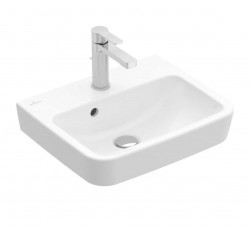 VILLEROY & BOCH - O.novo Umývátko 45x37 cm, s přepadem, otvor pro baterii, alpská bílá (43444501)