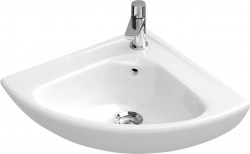 VILLEROY & BOCH - O.novo Umývátko Compact 42x42 cm, s přepadem, 1 otvor pro baterii, alpská bílá (73274001)