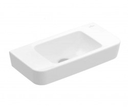 VILLEROY & BOCH - O.novo Umývátko Compact 50x25 cm, bez přepadu, bez otvoru pro baterii, alpská bílá (43425301)