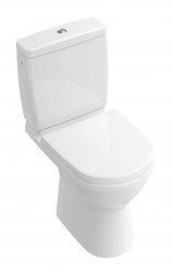 VILLEROY & BOCH - O.novo WC kombi mísa Compact, zadní odpad, DirectFlush, CeramicPlus, alpská bílá (5689R0R1)