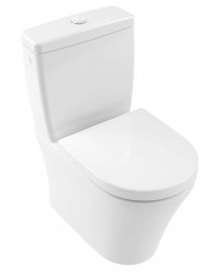 VILLEROY & BOCH - O.novo WC kombi mísa, zadní odpad, Rimless, DirectFlush, alpská bílá (4625R001)