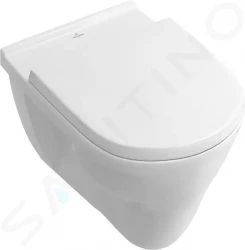 VILLEROY & BOCH - O.novo Závěsné WC, ploché splachování, Ceramicplus, bílá (566210R1)