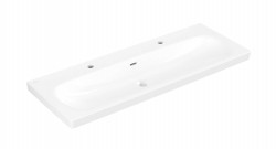 VILLEROY & BOCH - Skyla Umyvadlo 120x46 cm, s přepadem, 2 otvory pro baterii, alpská bílá (5A51C401)