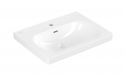 VILLEROY & BOCH - Skyla Umyvadlo 60x46 cm, s přepadem, otvor pro baterii, CeramicPlus, alpská bílá (5A5160R1)