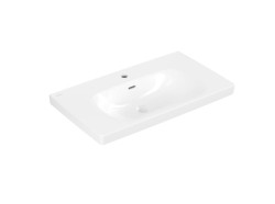 VILLEROY & BOCH - Skyla Umyvadlo, 80x46 cm, s přepadem, otvor pro baterii, alpská bílá (5A518001)