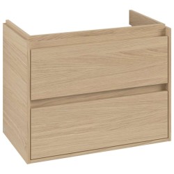 VILLEROY & BOCH - Skyla Umyvadlová skříňka, 77x60x44 cm, 2 zásuvky, Nordic Oak (C79600VJ)