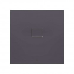 VILLEROY & BOCH - Squaro Infinity Sprchová vanička, 90x90 cm, Quaryl, antracit (UDQ9090SQI1V-1S)