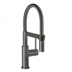 VILLEROY & BOCH - Steel Expert Compact Dřezová baterie s flexibilním ramenem a sprškou, antracit (92730005)