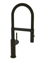 VILLEROY & BOCH - Steel Expert Compact Dřezová baterie s flexibilním ramenem a sprškou, matná černá (92730006)