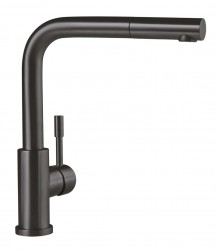 VILLEROY & BOCH - Steel Shower Dřezová baterie s výsuvnou koncovkou, antracit (96970105)