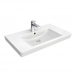 VILLEROY & BOCH - Subway 2.0 Umyvadlo 80x47 cm, s přepadem, otvor pro baterii, alpská bílá (71758G01)