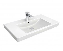 VILLEROY & BOCH - Subway 2.0 Umyvadlo 80x47 cm, s přepadem, otvor pro baterii, CeramicPlus, alpská bílá (71758GR1)