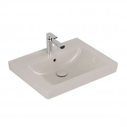 VILLEROY & BOCH - Subway 2.0 Umyvadlo s přepadem, 60x47 cm, s Ceramicplus, pergamon (711360R3)