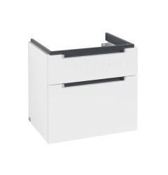 VILLEROY & BOCH - Subway 2.0 Umyvadlová skříňka 64x45x59 cm, 2 zásuvky, matná bílá (A91000MS)