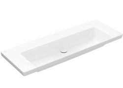 VILLEROY & BOCH - Subway 3.0 Umyvadlo 130x47 cm, bez přepadu, bez otvoru pro baterii, CeramicPlus, Stone White (4A70D3RW)