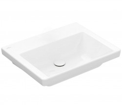 VILLEROY & BOCH - Subway 3.0 Umyvadlo 60x47 cm, bez přepadu, bez otvoru pro baterii, CeramicPlus, alpská bílá (4A7063R1)