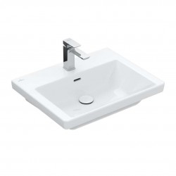 VILLEROY & BOCH - Subway 3.0 Umyvadlo 60x47 cm, s přepadem, otvor pro baterii, CeramicPlus, alpská bílá (4A7060R1)
