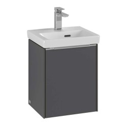 VILLEROY & BOCH - Subway 3.0 Umyvadlová skříňka, 35x43x31 cm, 1 dvířka, grafitová (C58300VR)