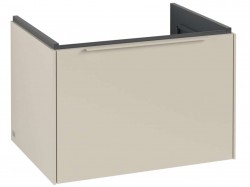 VILLEROY & BOCH - Subway 3.0 Umyvadlová skříňka, 62x43x48 cm, 1 zásuvka, Cashmere Grey (C57502VN)