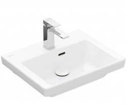 VILLEROY & BOCH - Subway 3.0 Umývátko 50x40 cm, s přepadem, otvor pro baterii, CeramicPlus, alpská bílá (437050R1)