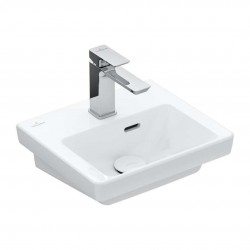 VILLEROY & BOCH - Subway 3.0 Umývátko nábytkové 37x31 cm, s přepadem, otvor pro baterii, CeramicPlus, alpská bílá (437037R1)