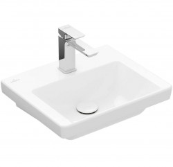VILLEROY & BOCH - Subway 3.0 Umývátko nábytkové 45x37 cm, bez přepadu, otvor pro baterii, alpská bílá (4370FL01)