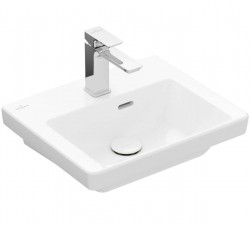 VILLEROY & BOCH - Subway 3.0 Umývátko nábytkové 45x37 cm, s přepadem, otvor pro baterii, alpská bílá (4370FK01)