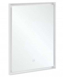 VILLEROY & BOCH - Subway 3.0 Zrcadlo v rámu s LED osvětlením, 60x75 cm, dotykový senzor (A4636000)