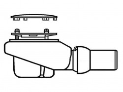 VILLEROY & BOCH - Subway Infinity Odtoková souprava Tempoplex Plus, průměr 90 mm, bílá (92250068)