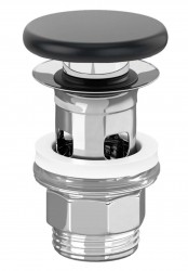 VILLEROY & BOCH - Umyvadlová výpusť, ClickClack, Pure Black (681700R7)