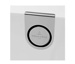 VILLEROY & BOCH - Vanová odtoková a přepadová souprava s napouštěním, chrom/bílá (UPCON0138)