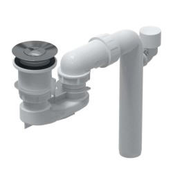 VILLEROY & BOCH - Vanová odtoková a přepadová souprava, ViFlow, chrom (U90953061)