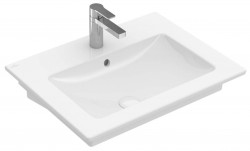 VILLEROY & BOCH - Venticello Umyvadlo 65x50 cm, s přepadem, otvor pro baterii, CeramicPlus, alpská bílá (412465R1)