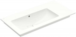 VILLEROY & BOCH - Venticello Umyvadlo nábytkové 100x50 cm, s přepadem, bez otvoru pro baterii, CeramicPlus, alpská bílá (4134L3R1)