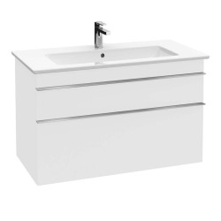 VILLEROY & BOCH - Venticello Umyvadlová skříňka, 75x59x50 cm, 2 zásuvky, Glosy White (A92501DH)